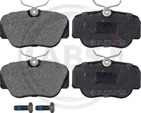 A.B.S. 36660 - Brake Pad Set, disc brake www.autospares.lv