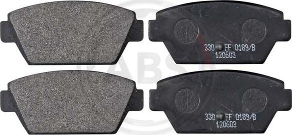 A.B.S. 36609 - Brake Pad Set, disc brake www.autospares.lv