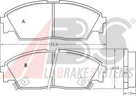 A.B.S. 36616 OE - Bremžu uzliku kompl., Disku bremzes www.autospares.lv