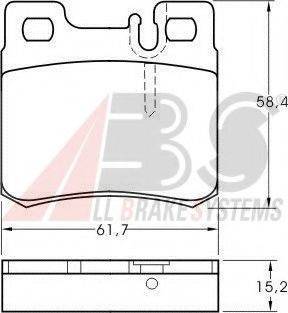 A.B.S. 36687 OE - Bremžu uzliku kompl., Disku bremzes www.autospares.lv