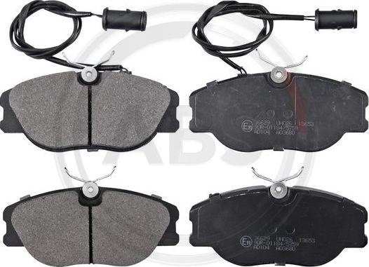 A.B.S. 36629 - Brake Pad Set, disc brake www.autospares.lv