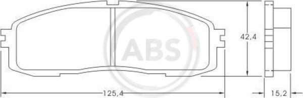 A.B.S. 36626 - Brake Pad Set, disc brake www.autospares.lv