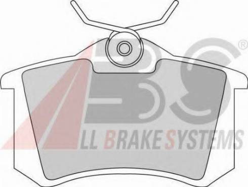 A.B.S. 36623/1 OE - Brake Pad Set, disc brake www.autospares.lv