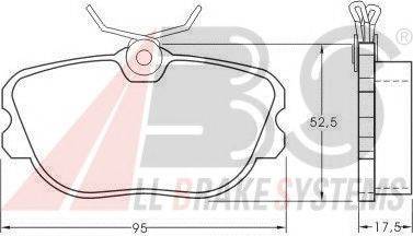 A.B.S. 36622 OE - Bremžu uzliku kompl., Disku bremzes www.autospares.lv