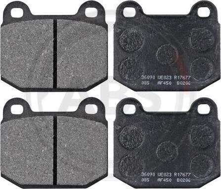 A.B.S. 36090 - Brake Pad Set, disc brake www.autospares.lv