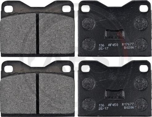 A.B.S. 36091/2 - Brake Pad Set, disc brake www.autospares.lv