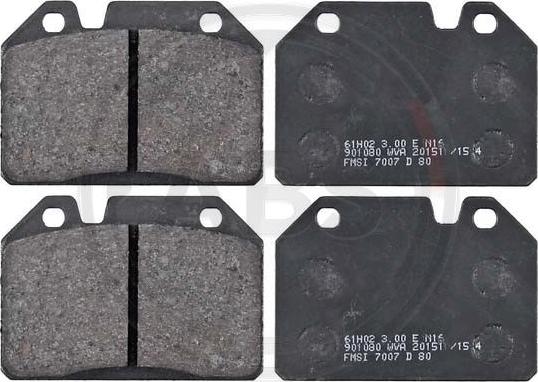 A.B.S. 36045 - Brake Pad Set, disc brake www.autospares.lv