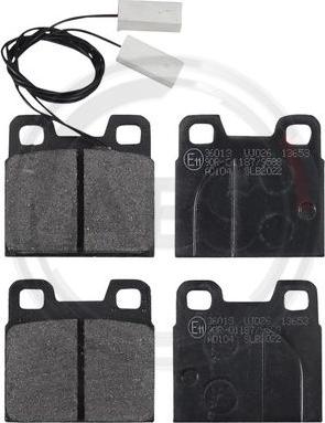 A.B.S. 36013 - Brake Pad Set, disc brake www.autospares.lv