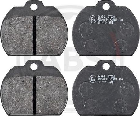 A.B.S. 36086 - Brake Pad Set, disc brake www.autospares.lv