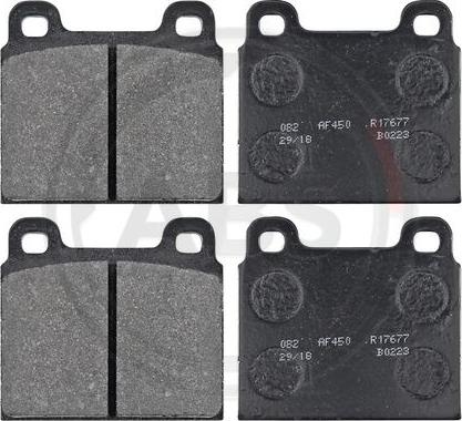 A.B.S. 36025/1 - Brake Pad Set, disc brake www.autospares.lv