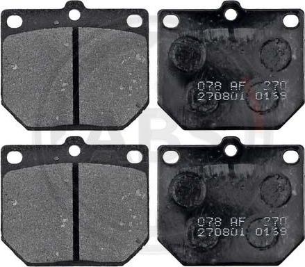 A.B.S. 36078 - Brake Pad Set, disc brake www.autospares.lv