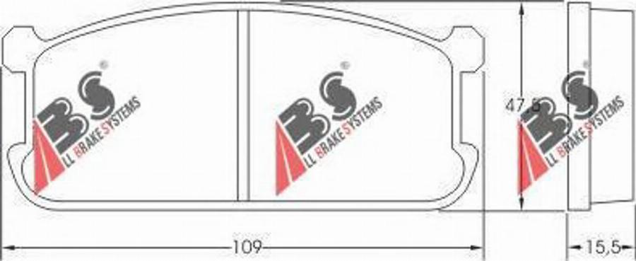 A.B.S. 36159 - Bremžu uzliku kompl., Disku bremzes www.autospares.lv