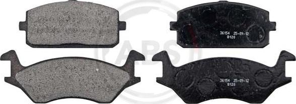 A.B.S. 36154 - Brake Pad Set, disc brake www.autospares.lv