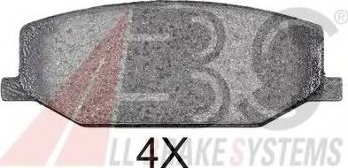 A.B.S. 36179 OE - Brake Pad Set, disc brake www.autospares.lv