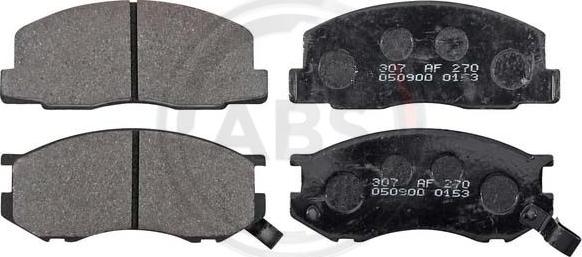 A.B.S. 36175/1 - Brake Pad Set, disc brake www.autospares.lv