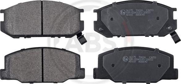 A.B.S. 36175 - Brake Pad Set, disc brake www.autospares.lv