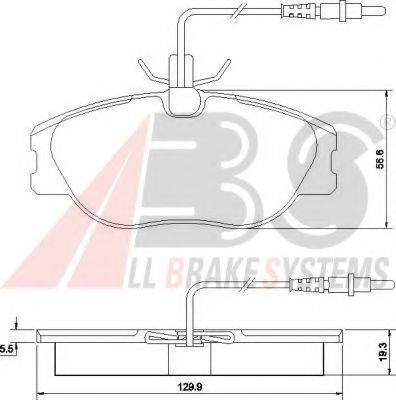 A.B.S. 36899 OE - Bremžu uzliku kompl., Disku bremzes www.autospares.lv