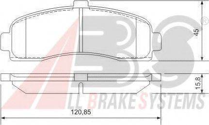 A.B.S. 36848 OE - Bremžu uzliku kompl., Disku bremzes www.autospares.lv