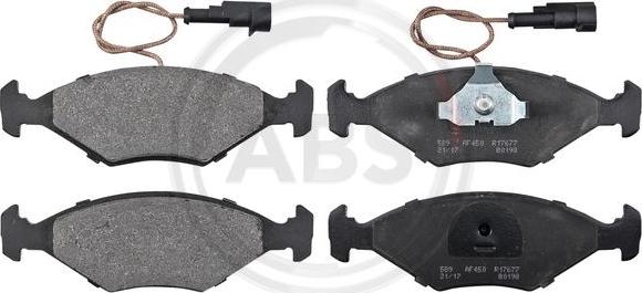 A.B.S. 36855 - Brake Pad Set, disc brake www.autospares.lv