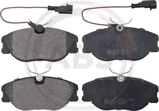 A.B.S. 36800 - Brake Pad Set, disc brake www.autospares.lv