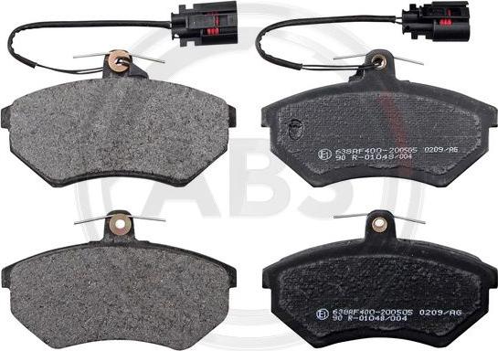 A.B.S. 36811 - Brake Pad Set, disc brake www.autospares.lv