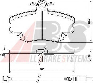 A.B.S. 36881 OE - Bremžu uzliku kompl., Disku bremzes www.autospares.lv