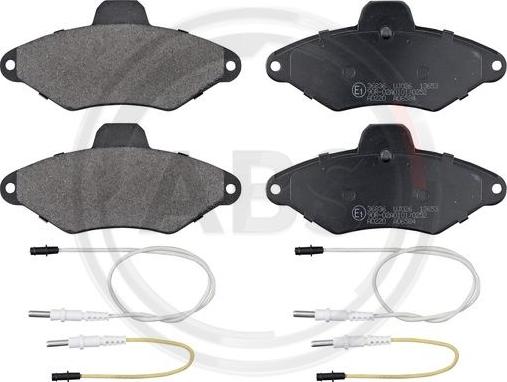 A.B.S. 36836 - Brake Pad Set, disc brake www.autospares.lv