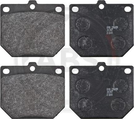 A.B.S. 36387 - Brake Pad Set, disc brake www.autospares.lv