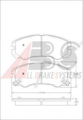 A.B.S. 36793 OE - Bremžu uzliku kompl., Disku bremzes www.autospares.lv