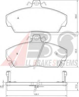 A.B.S. 36746 OE - Bremžu uzliku kompl., Disku bremzes www.autospares.lv