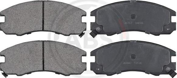 A.B.S. 36767 - Brake Pad Set, disc brake www.autospares.lv