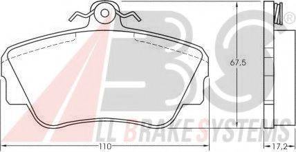 A.B.S. 36703 OE - Bremžu uzliku kompl., Disku bremzes www.autospares.lv