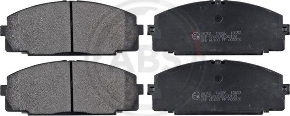 A.B.S. 36702 - Brake Pad Set, disc brake www.autospares.lv