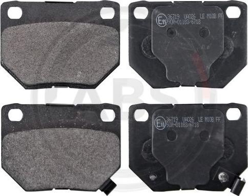 A.B.S. 36719 - Brake Pad Set, disc brake www.autospares.lv