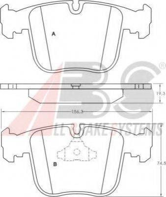 A.B.S. 36714 OE - Bremžu uzliku kompl., Disku bremzes www.autospares.lv