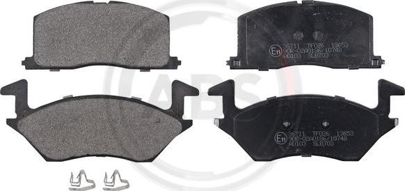 A.B.S. 36711 - Brake Pad Set, disc brake www.autospares.lv