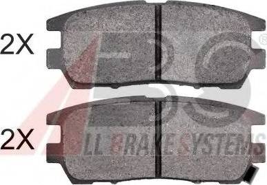 A.B.S. 36781 OE - Brake Pad Set, disc brake www.autospares.lv