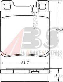 A.B.S. 36787 OE - Bremžu uzliku kompl., Disku bremzes www.autospares.lv