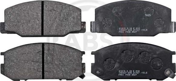 A.B.S. 36733 - Brake Pad Set, disc brake www.autospares.lv