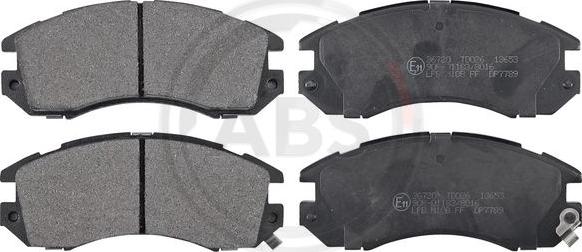 A.B.S. 36720 - Brake Pad Set, disc brake www.autospares.lv