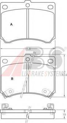 A.B.S. 36727 OE - Bremžu uzliku kompl., Disku bremzes www.autospares.lv