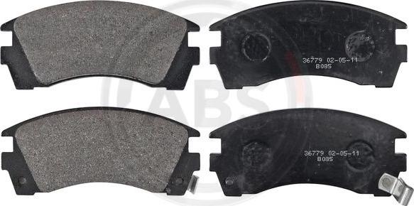 A.B.S. 36779 - Brake Pad Set, disc brake www.autospares.lv