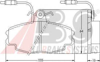 A.B.S. 36770 OE - Bremžu uzliku kompl., Disku bremzes www.autospares.lv