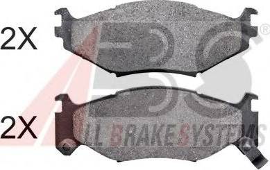 A.B.S. 38522 OE - Bremžu uzliku kompl., Disku bremzes www.autospares.lv