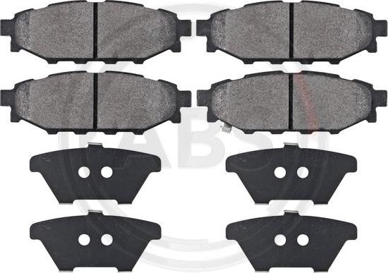 A.B.S. 37499 - Brake Pad Set, disc brake www.autospares.lv