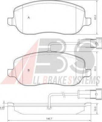 A.B.S. 37495 OE - Bremžu uzliku kompl., Disku bremzes www.autospares.lv