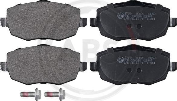 A.B.S. 37444 - Brake Pad Set, disc brake www.autospares.lv