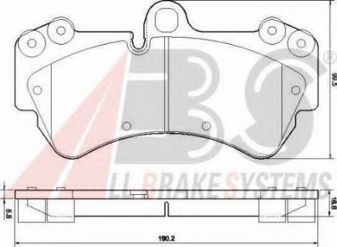 A.B.S. 37445 OE - Bremžu uzliku kompl., Disku bremzes www.autospares.lv