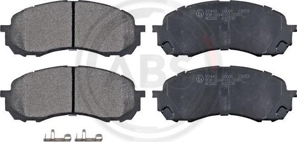 A.B.S. 37443 - Brake Pad Set, disc brake www.autospares.lv