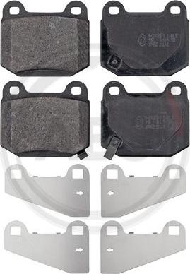 A.B.S. 37452 - Brake Pad Set, disc brake www.autospares.lv